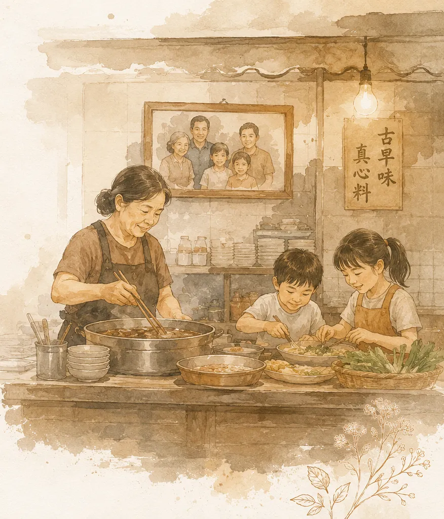 媽媽的小吃店廚房，朱老大家常好味道的起點