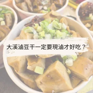 朱老大大溪滷豆干拼盤，切好淋上老滷汁與蔥花